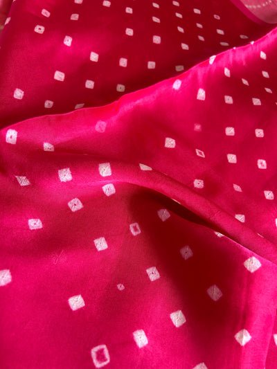 GUDHAL : Shibori Bandhej Modal Silk Saree