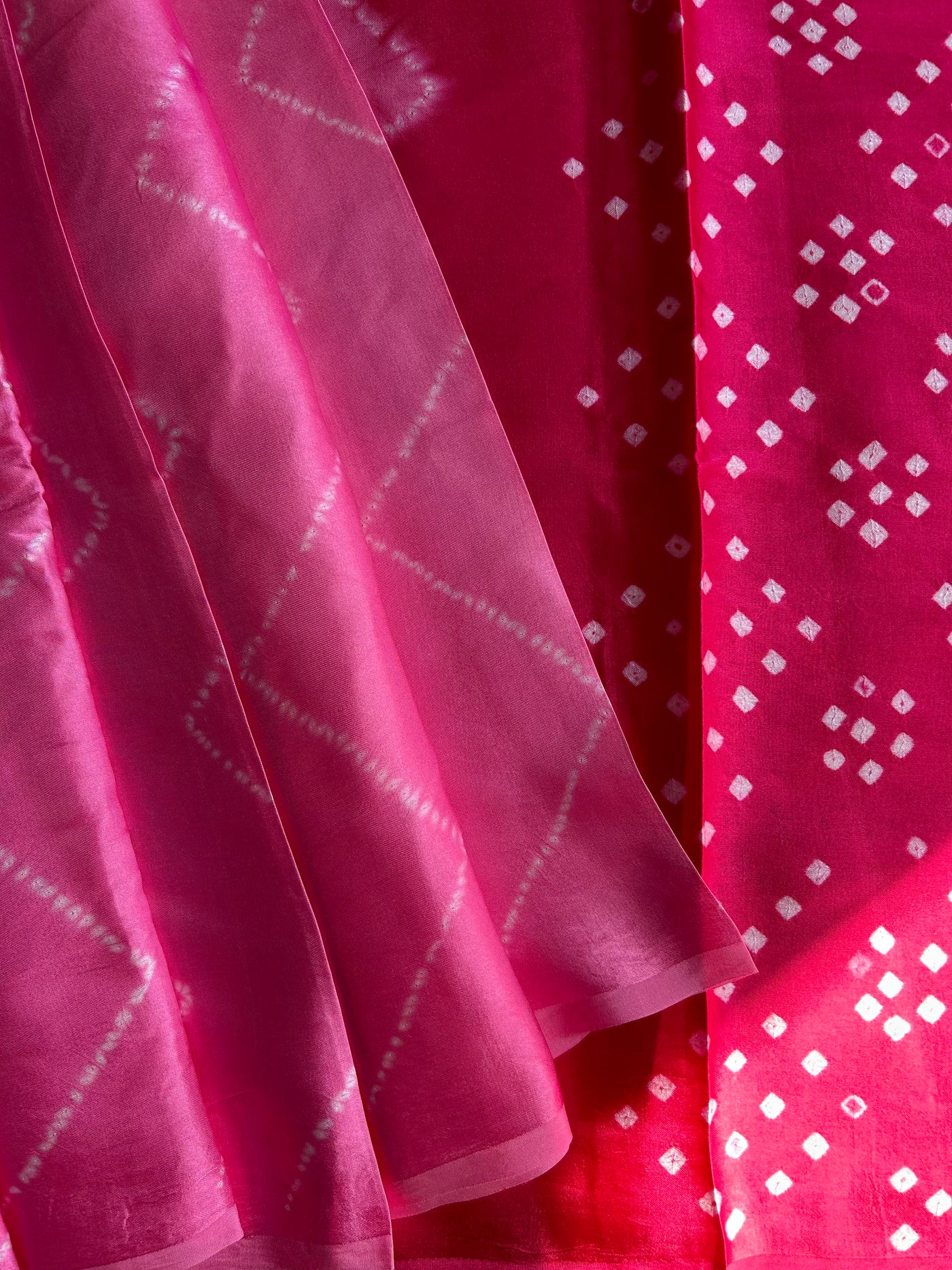 GUDHAL : Shibori Bandhej Modal Silk Saree