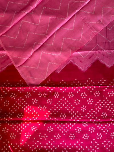 GUDHAL : Shibori Bandhej Modal Silk Saree