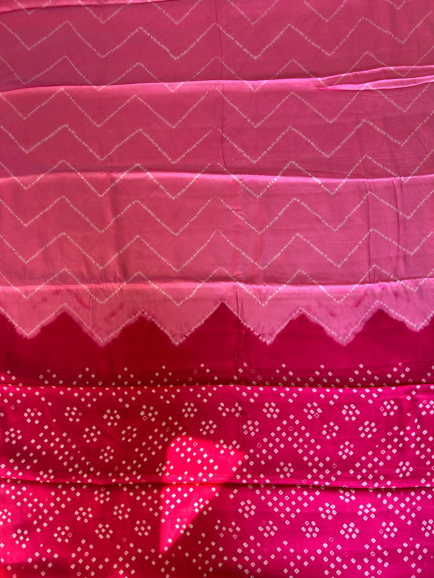 GUDHAL : Shibori Bandhej Modal Silk Saree