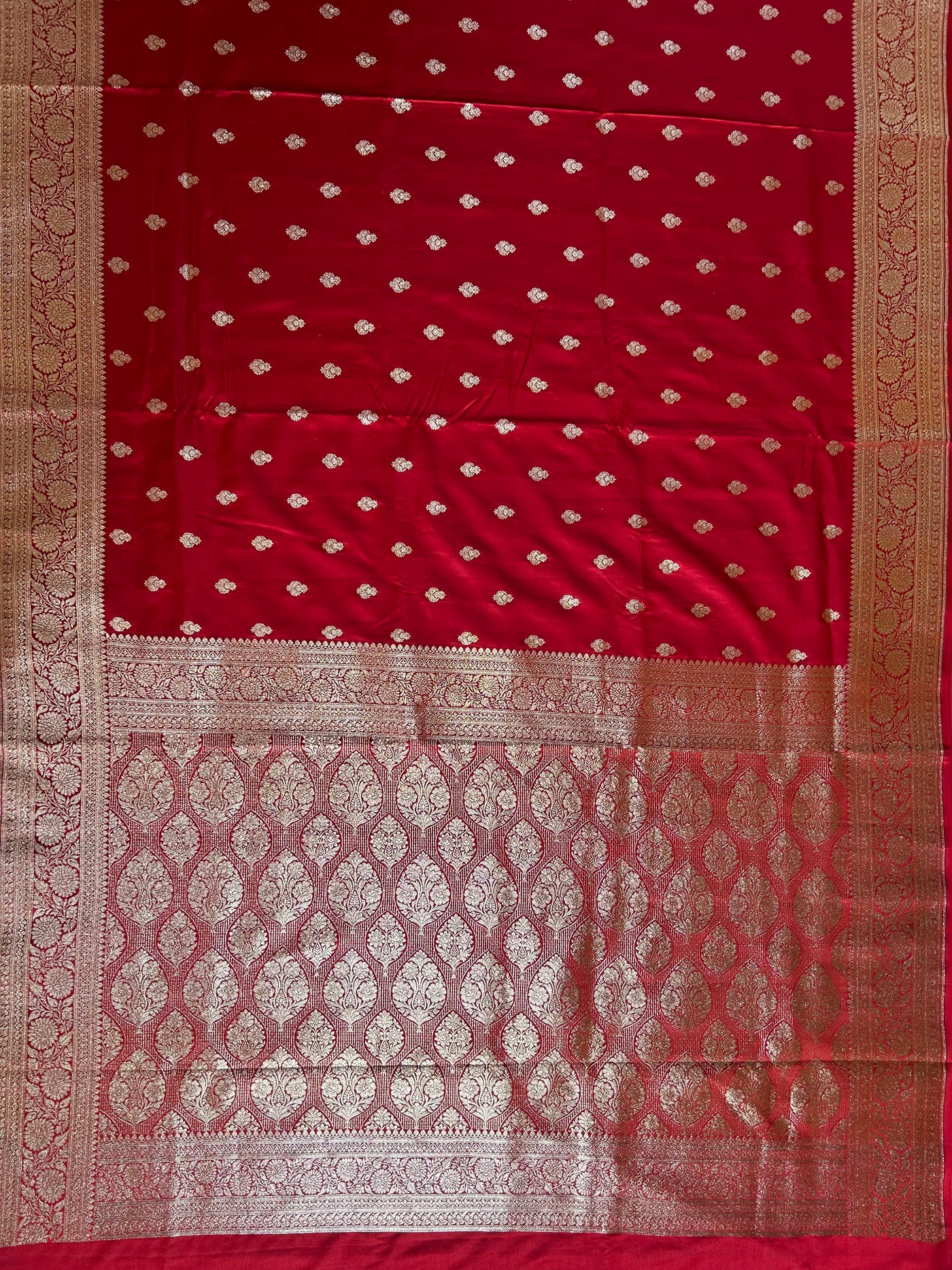NAYANTARA : RED, WEDDING WEAR PURE SILK-EXCEL MASHRU BANARASI SAREE