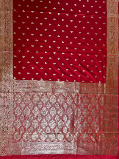 NAYANTARA : RED, WEDDING WEAR PURE SILK-EXCEL MASHRU BANARASI SAREE