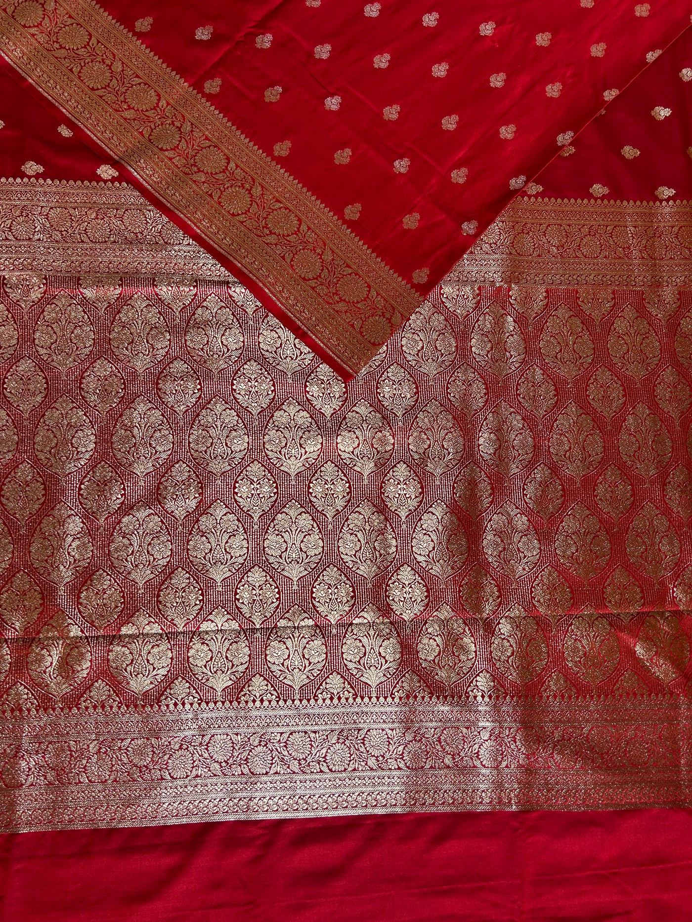 NAYANTARA : RED, WEDDING WEAR PURE SILK-EXCEL MASHRU BANARASI SAREE