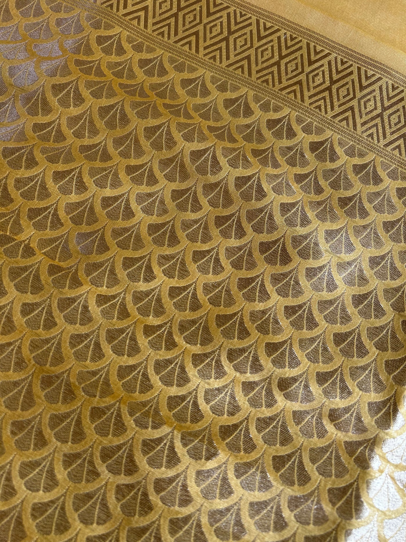 SANSKRITI : PASTEL YELLOW, BANARASI PURE SILK-EXCEL ALL OVER MOTIF SAREE