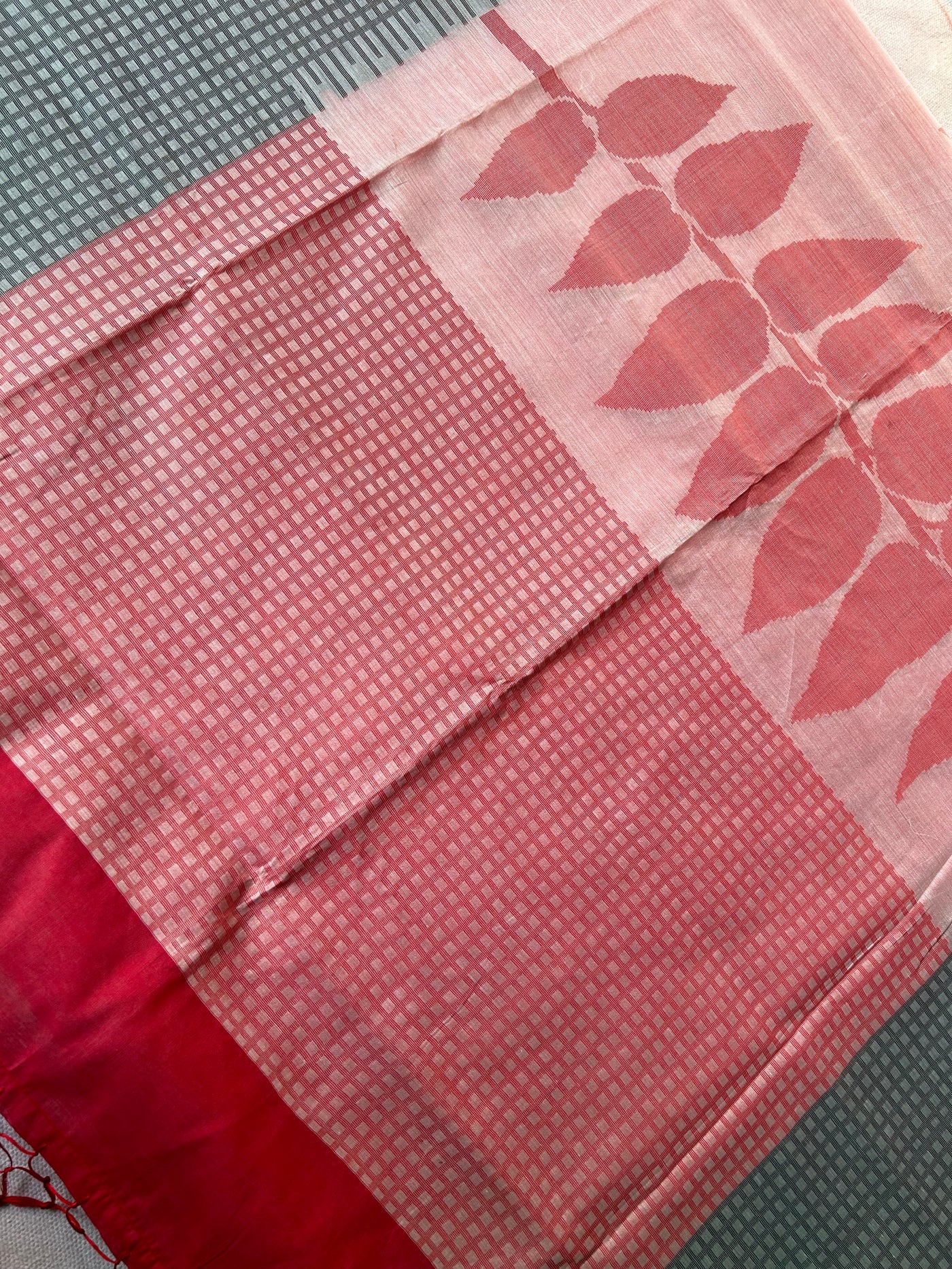 PARINITA : DURGA PUJA FESTIVE PURE COTTON-EXCEL JAMDANI INSPIRED SAREE