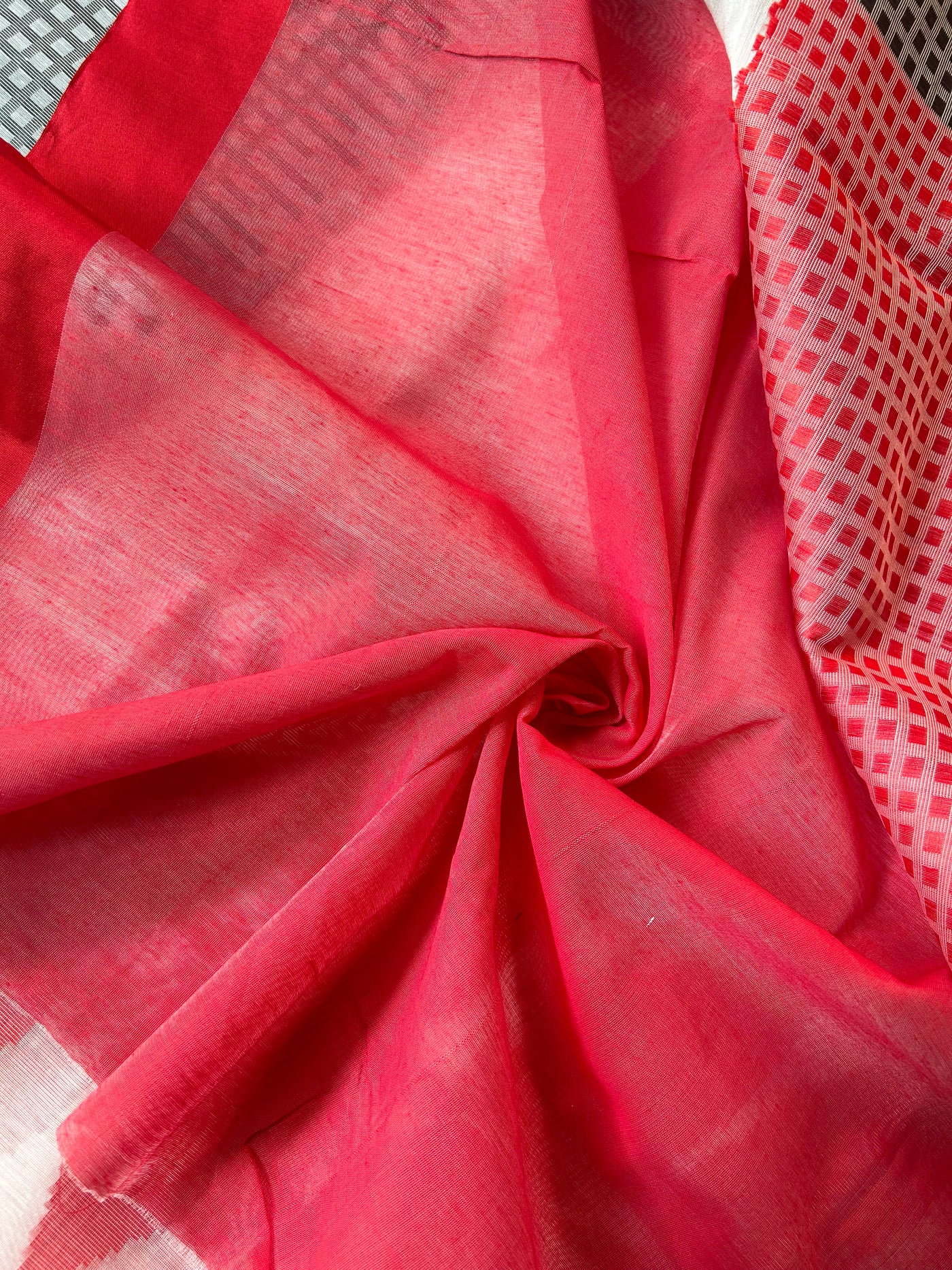 PARINITA : DURGA PUJA FESTIVE PURE COTTON-EXCEL JAMDANI INSPIRED SAREE