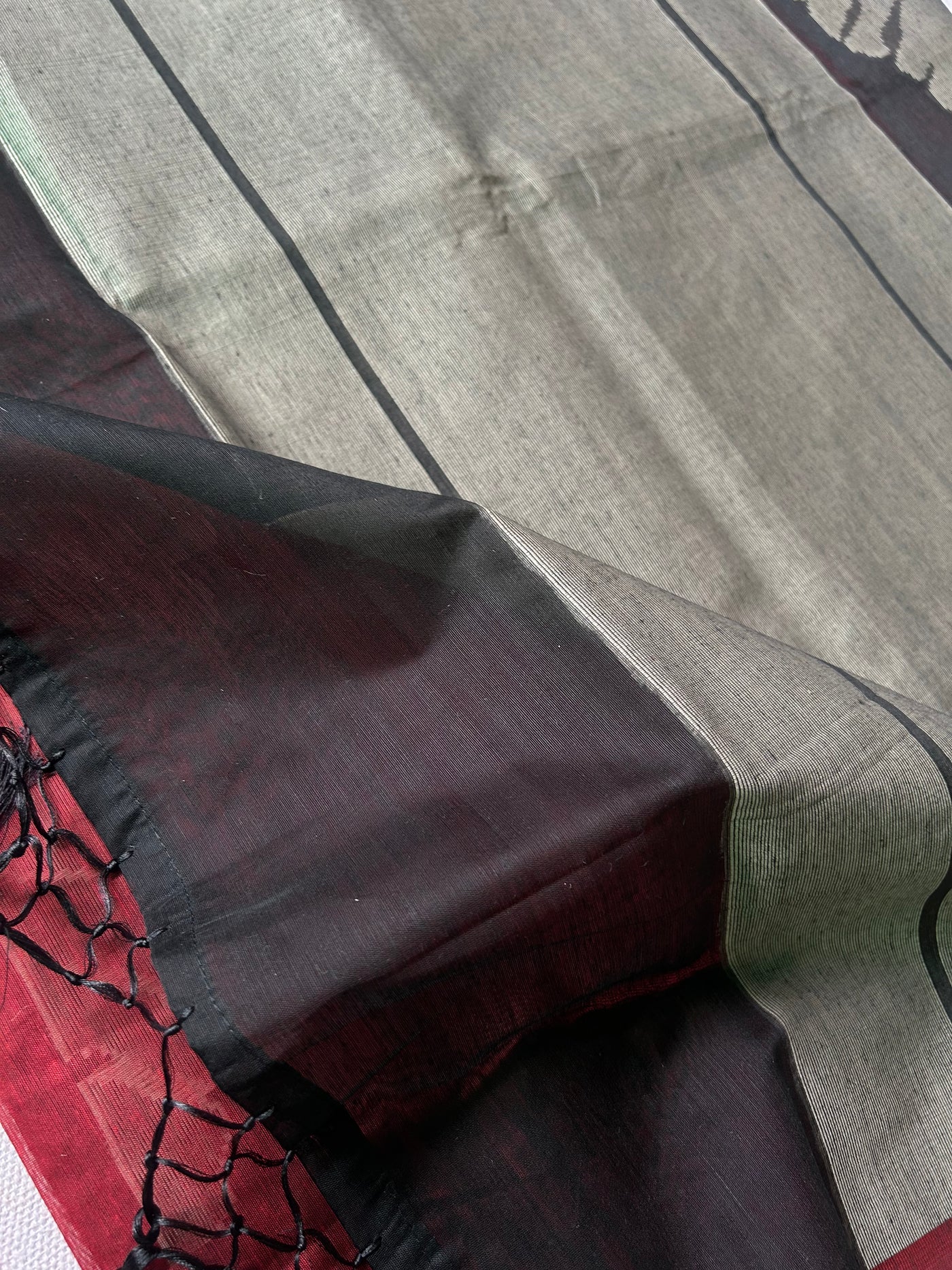 DHANYA: PARTY WEAR PURE COTTON-EXCEL JAMDANI INSPIRED SAREE