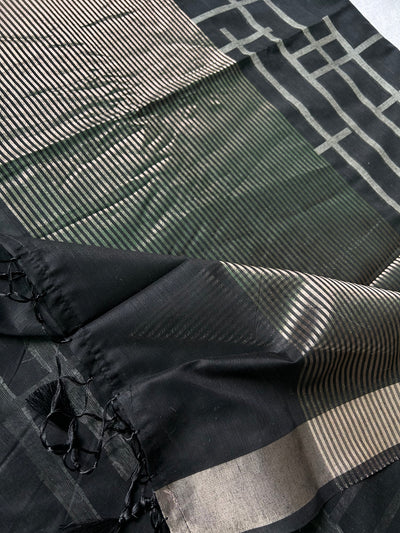 NITYA: PARTYWEAR PURE COTTON-EXCEL JAMDANI INSPIRED SAREE