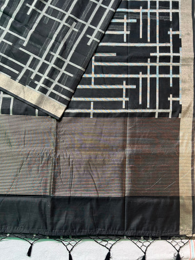 NITYA: PARTYWEAR PURE COTTON-EXCEL JAMDANI INSPIRED SAREE