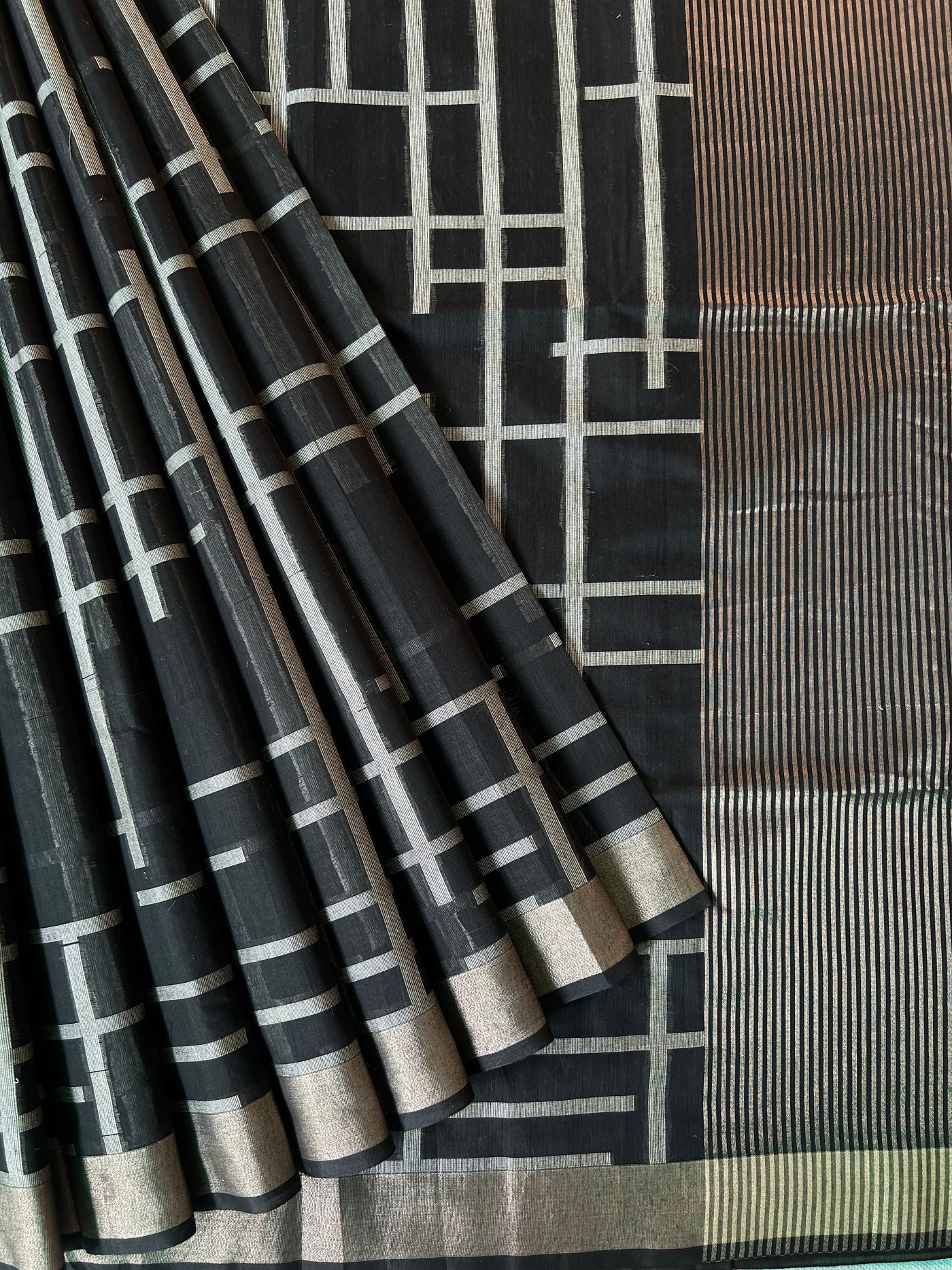 NITYA: PARTYWEAR PURE COTTON-EXCEL JAMDANI INSPIRED SAREE