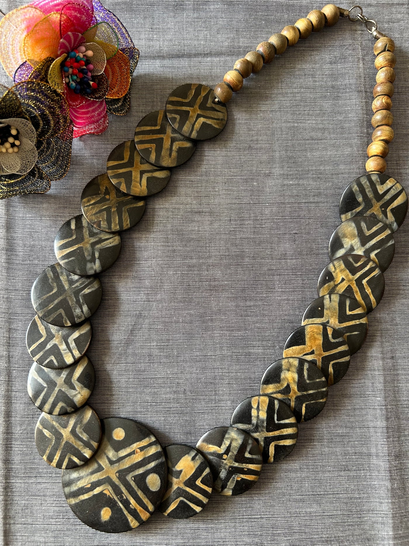 VRITTIKA: WOODEN NECKPIECE