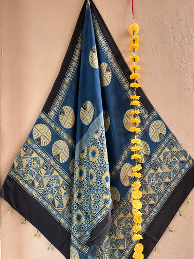 DISHA: AJRAKH MODAL SILK DUPATTA