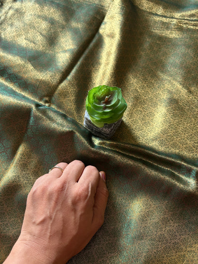 LILY: FESTIVE WEAR SOFT SILK SAREE WITH ALL OVER TANCHOI WEAVING.