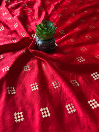 MRNALI:WEDDING WEAR SOFT SILK PATOLA DESIGN SAREE