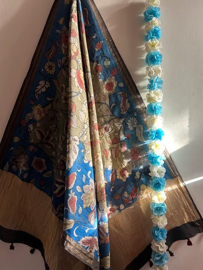 SAANVI : AJRAKH MODAL SILK SAREE