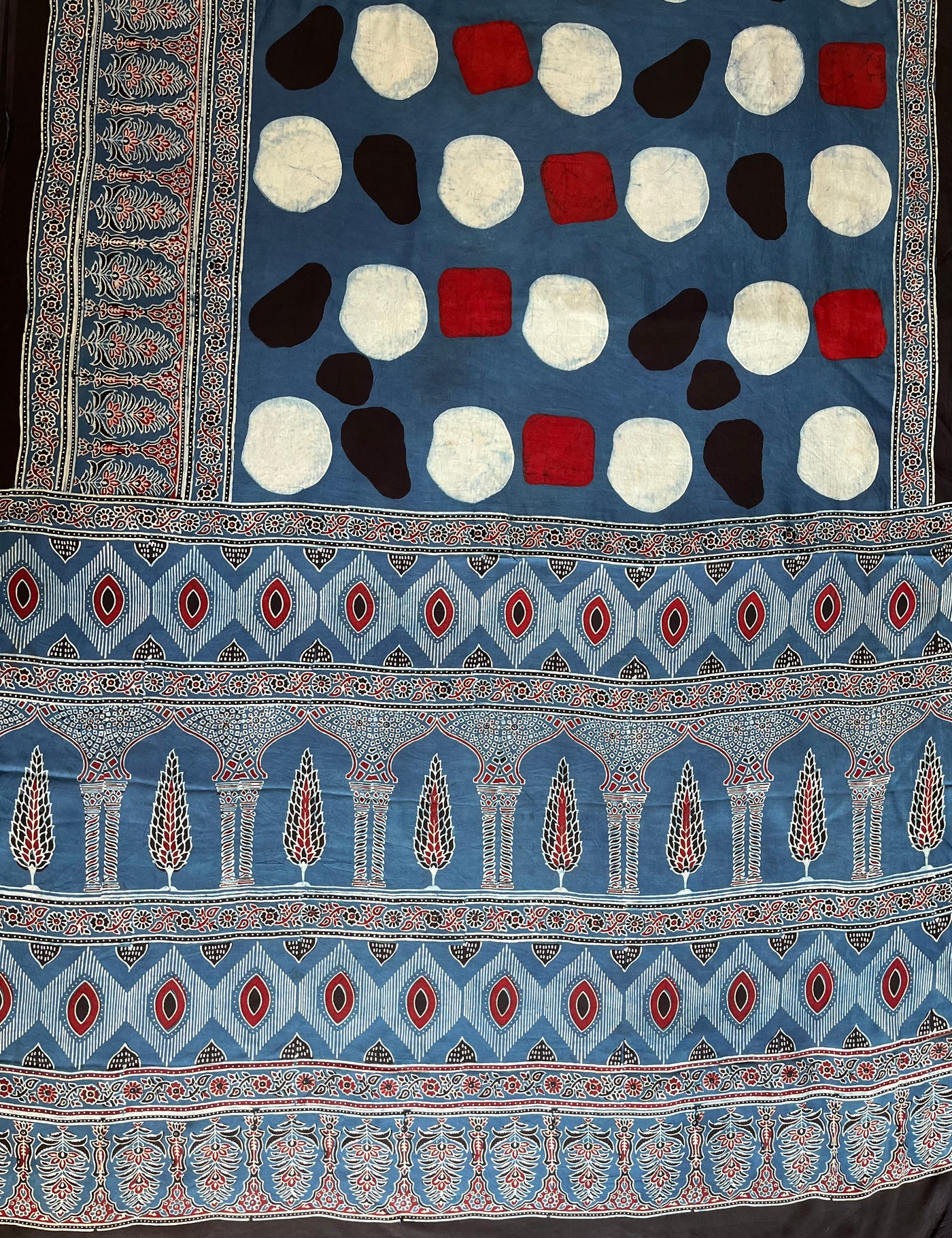 Indigo Diary: HANDBLOCK AJRAKH MODAL SILK SAREE