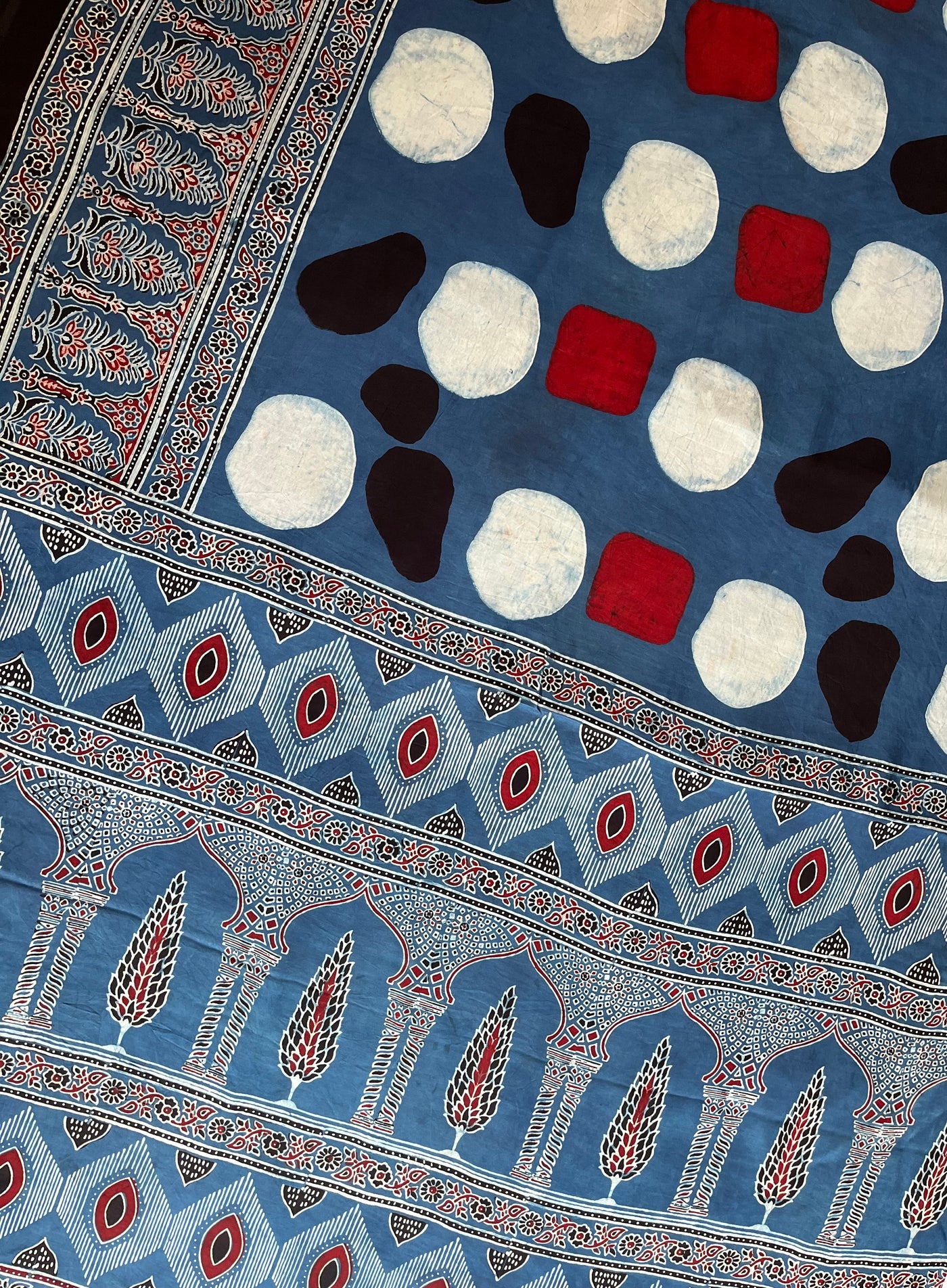 Indigo Diary: HANDBLOCK AJRAKH MODAL SILK SAREE