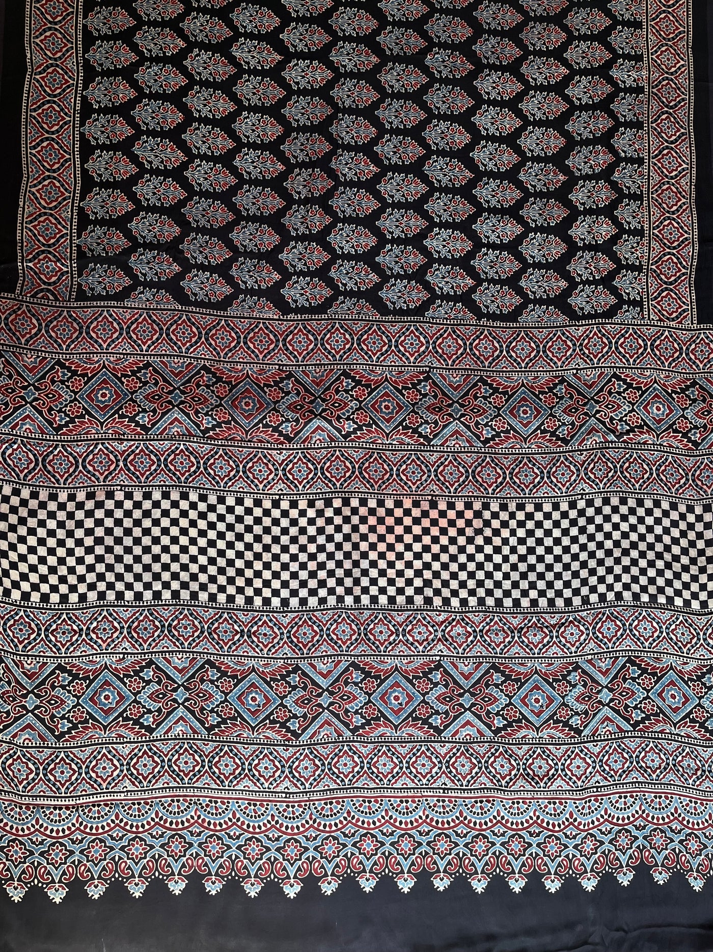 JANANI: HANDBLOCK AJRAKH MODAL SILK SAREE