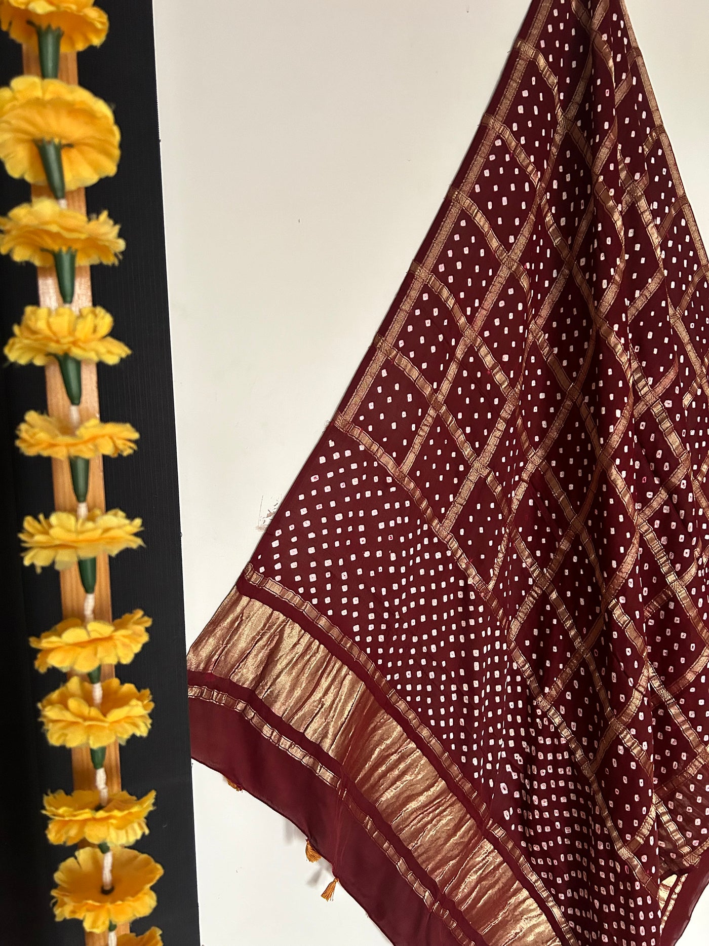 DISHA: BANDHE TISSUE MODAL SILK GHARCHOLA DUPATTA