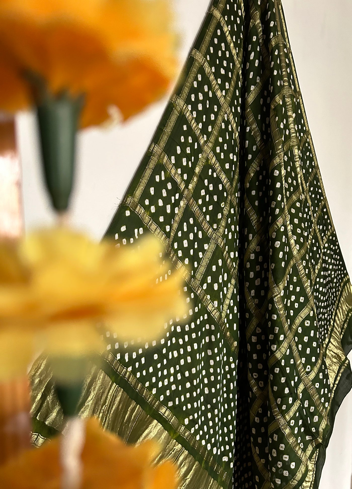 CHAYA: BANDHE TISSUE MODAL SILK GHARCHOLA DUPATTA