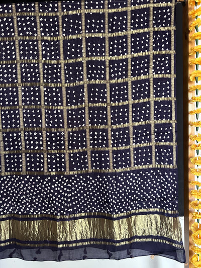 BASANT : BANDHE TISSUE MODAL SILK GHARCHOLA DUPATTA