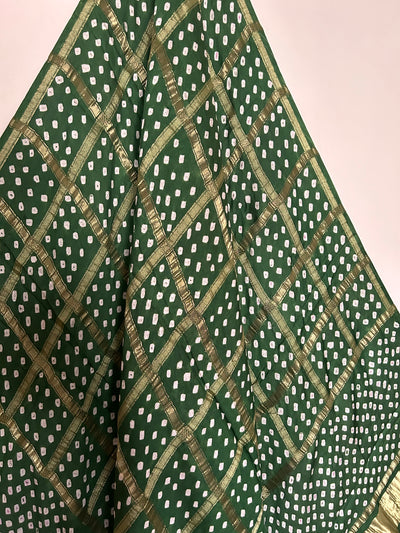 NAYANTARA : BANDHE TISSUE MODAL SILK GHARCHOLA DUPATTA