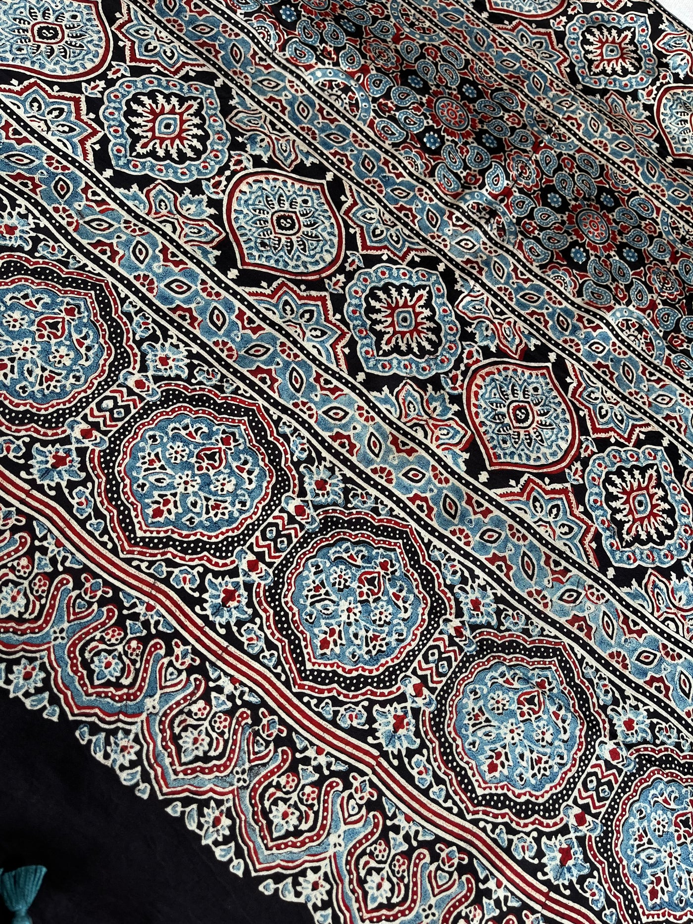DAMINI: HAND BLOCK AJRAKH MODAL SILK SAREE