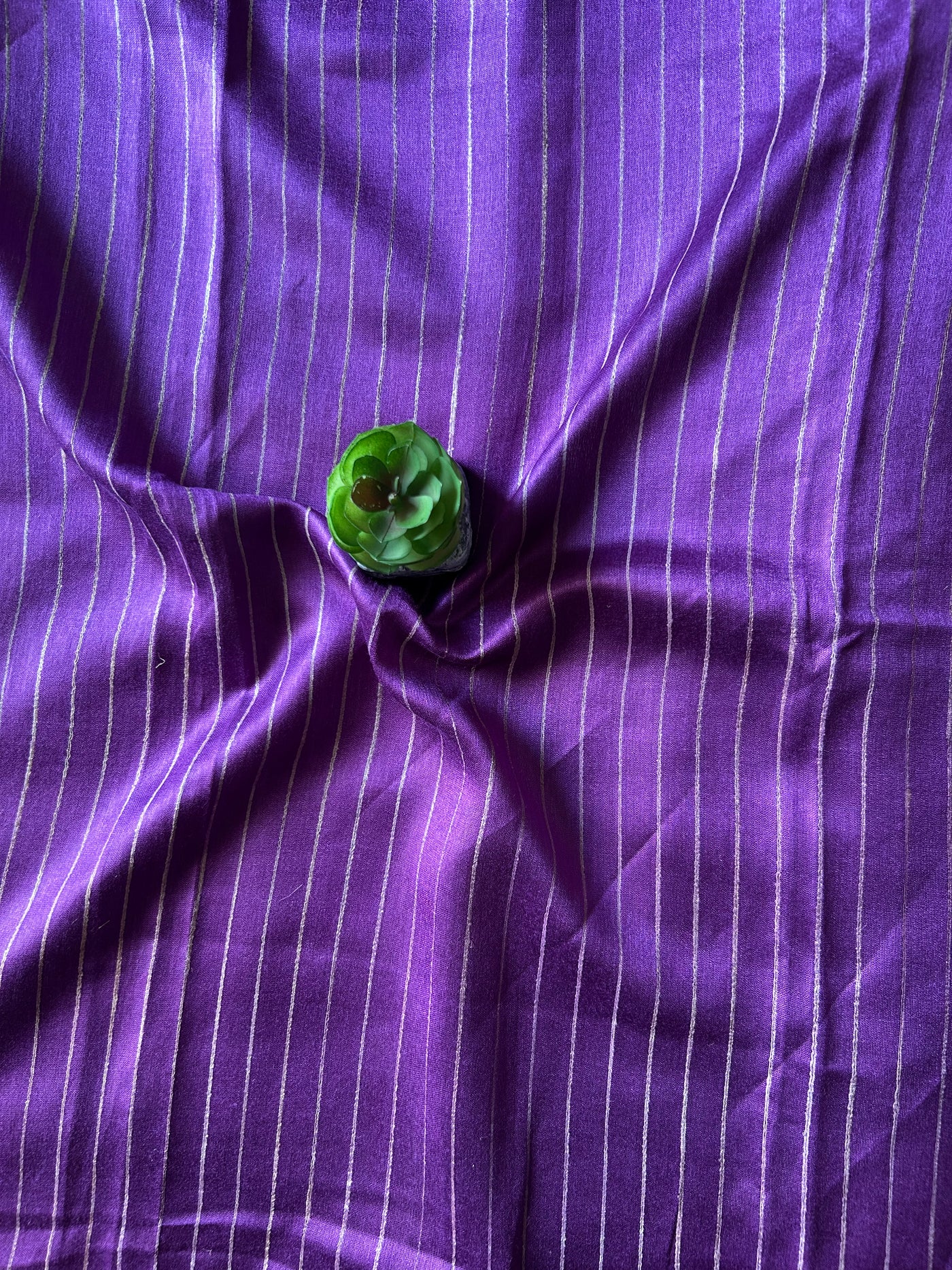 KUMUDINI:ROYAL PURPLE,HANDLOOM PURE TUSSAR STAPLE SAREE WITH GHICHA PALLU.