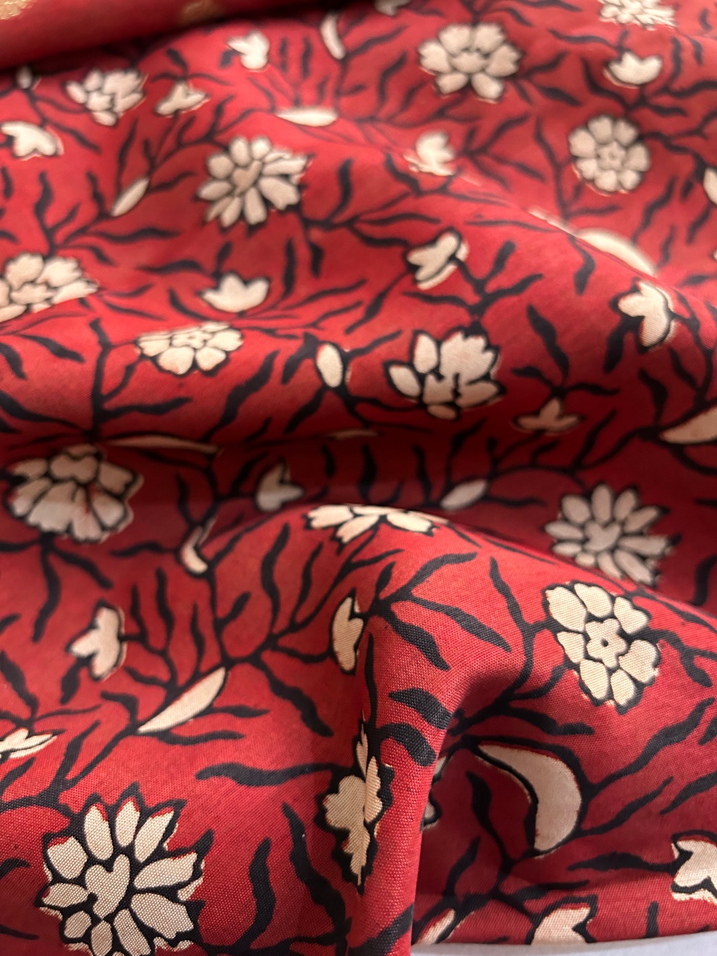 KHUSHI:Premium Dola SILK Meenakari Tissue Ajrakh