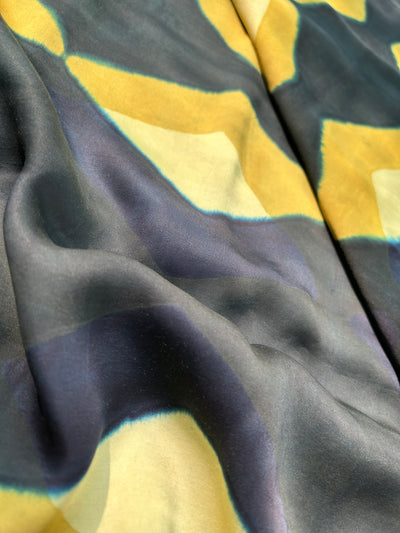 UDITA: Handmade Clamp Dyed- Ajrakh Modal Silk Saree