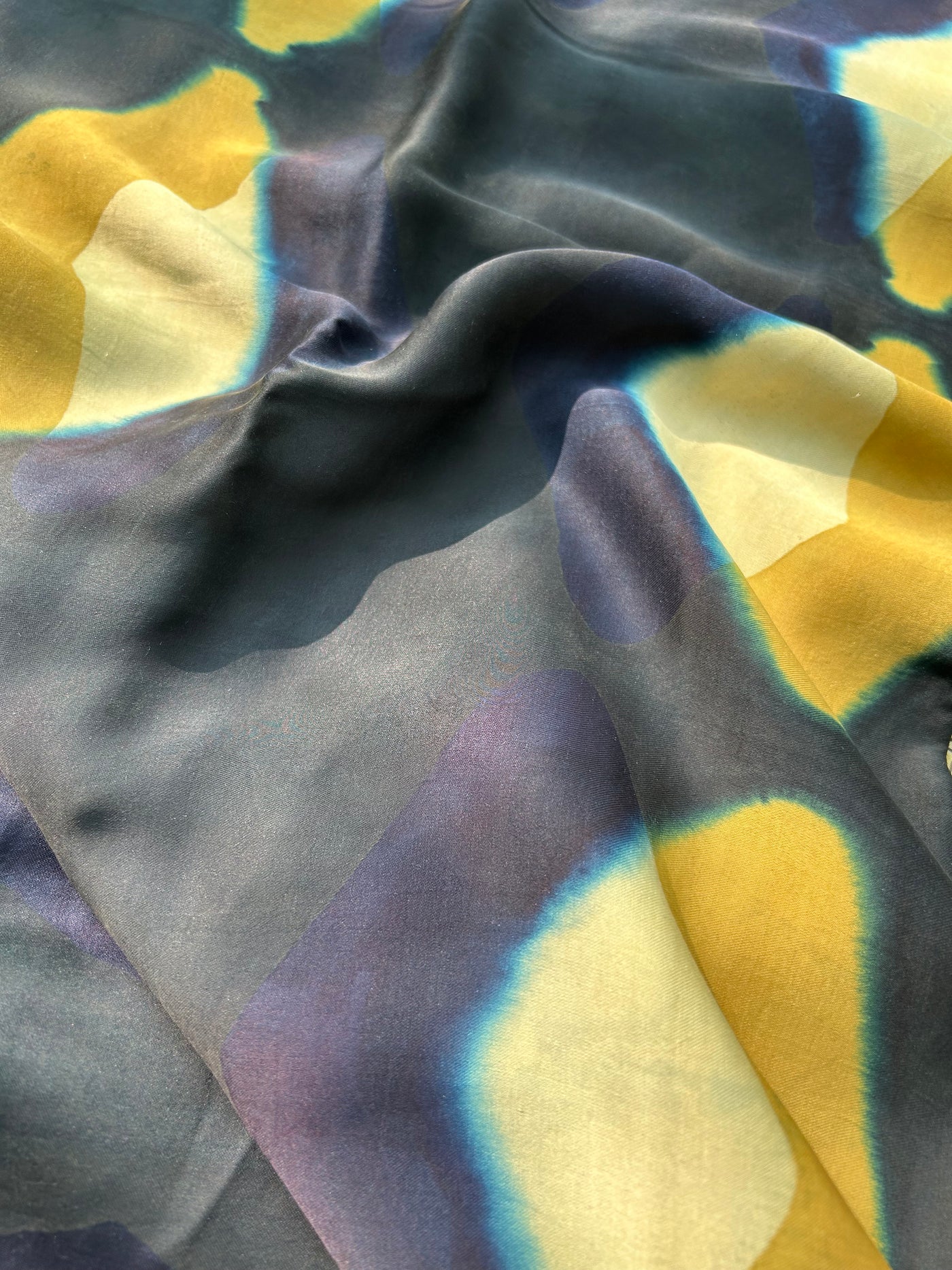 UDITA: Handmade Clamp Dyed- Ajrakh Modal Silk Saree