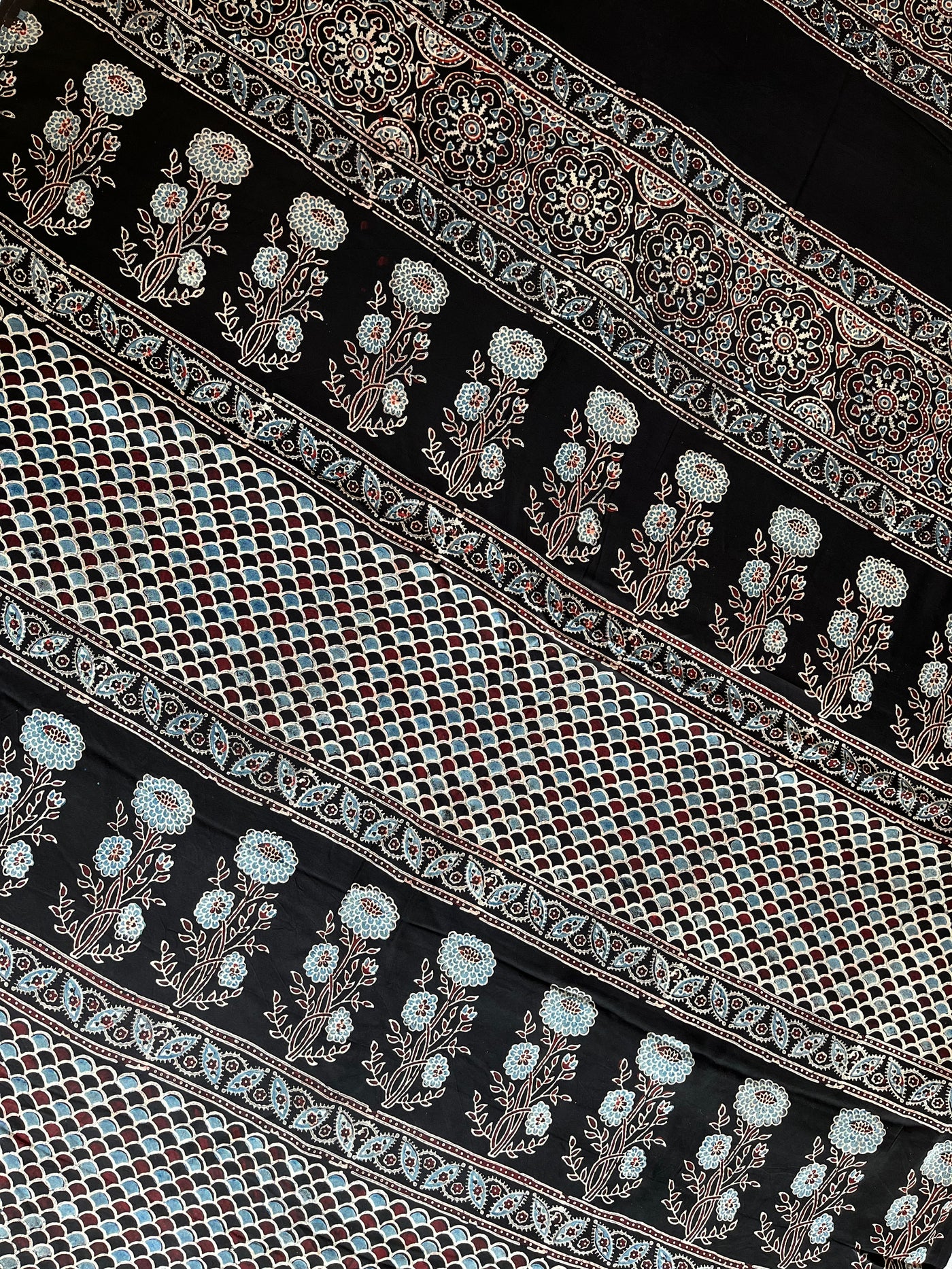 ANJANA: HAND BLOCK AJRAKH MODAL SILK SAREE