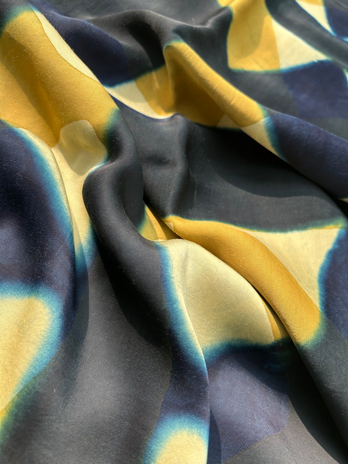 ZARA: Handmade Clamp Dyed- Ajrakh Modal Silk Saree