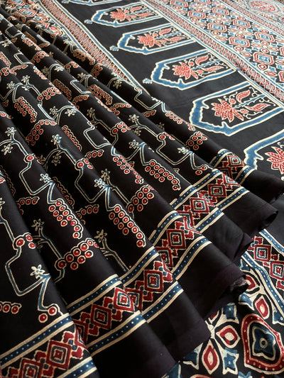 OJAL: HAND BLOCK AJRAKH MODAL SILK SAREE