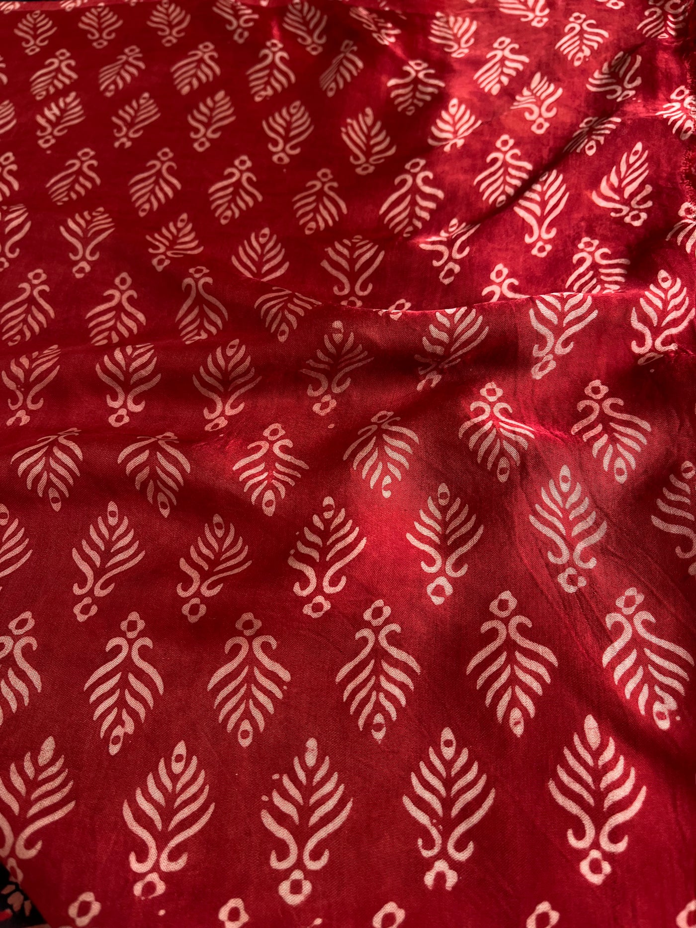 TAPASVI: HAND BLOCK AJRAKH MODAL SILK SAREE