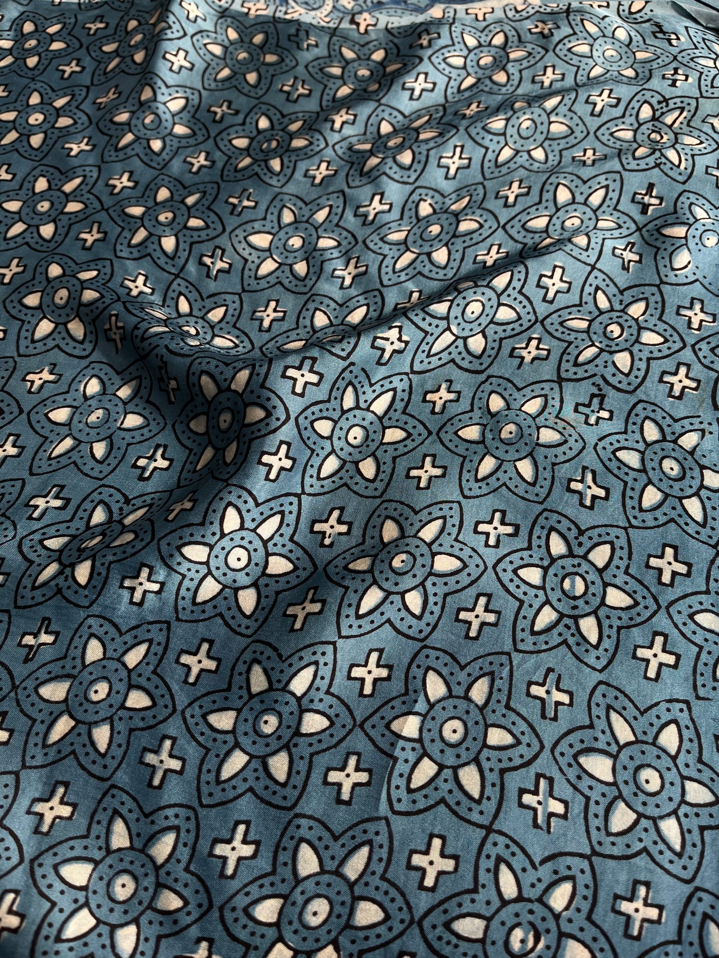 KHWAISH: HAND BLOCK AJRAKH MODAL SILK SAREE