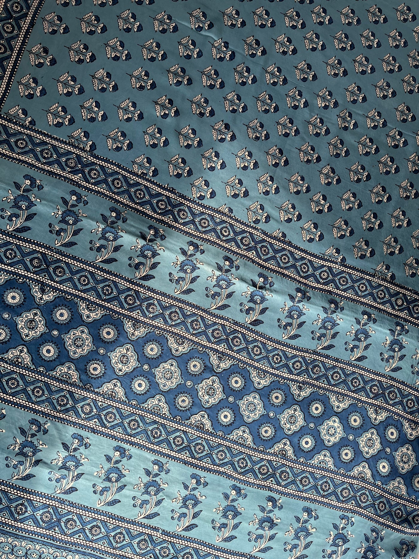 KHWAISH: HAND BLOCK AJRAKH MODAL SILK SAREE