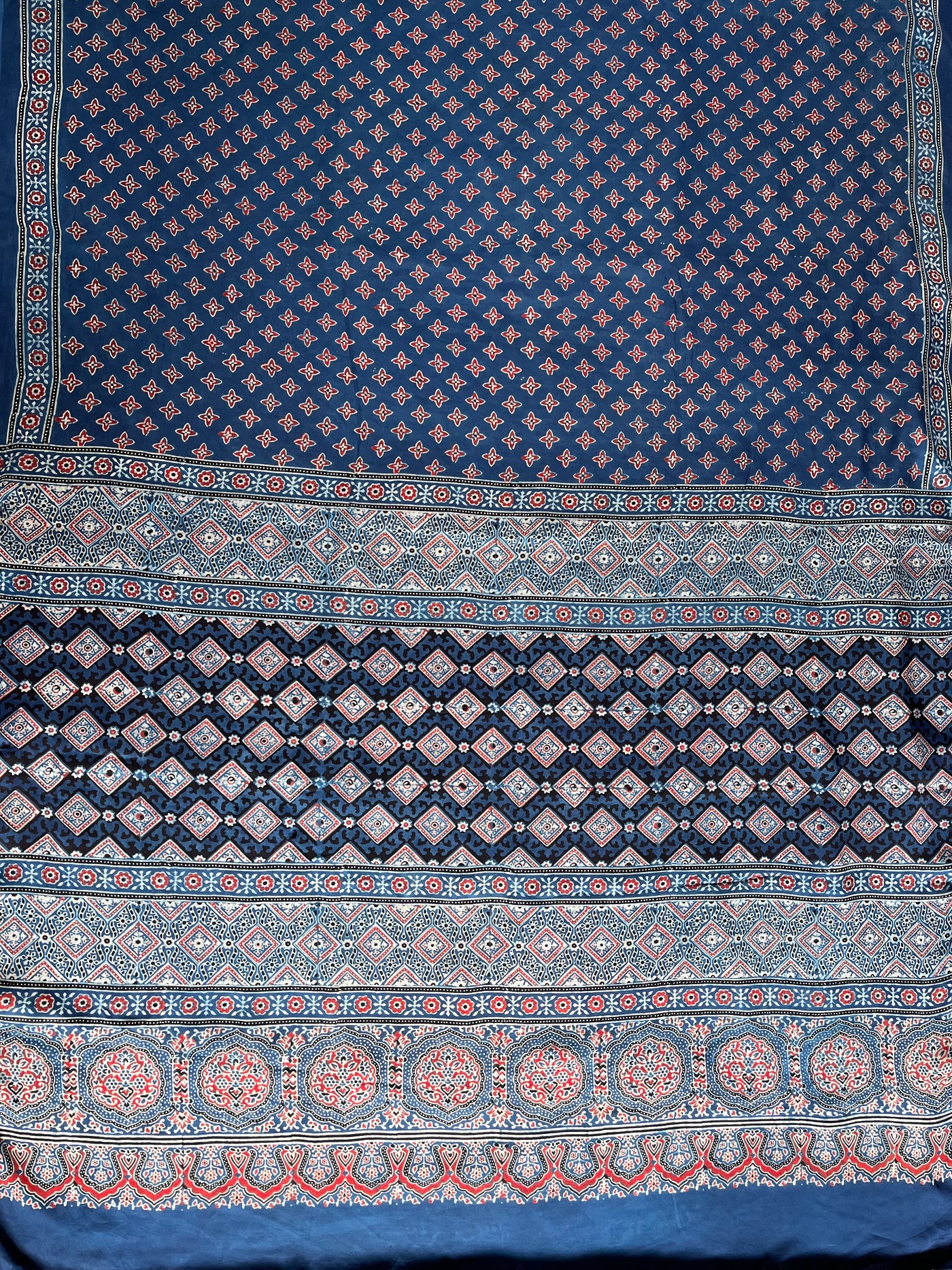 INAYAT: HAND BLOCK AJRAKH MODAL SILK SAREE