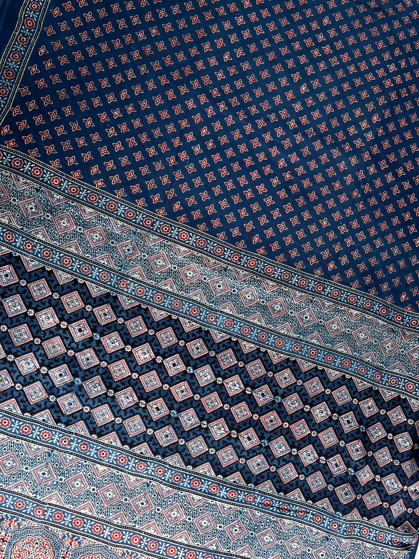 INAYAT: HAND BLOCK AJRAKH MODAL SILK SAREE