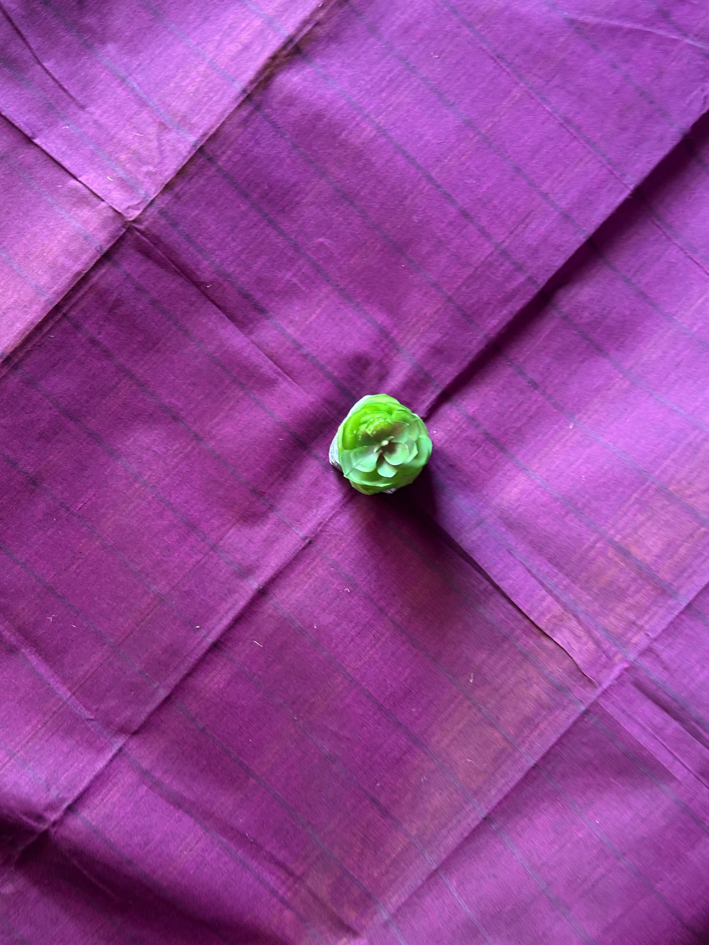 VAIDEHI:ROYAL PURPLE,KANCHIPURAM PURE COTTON SAREE WITH BORDERS