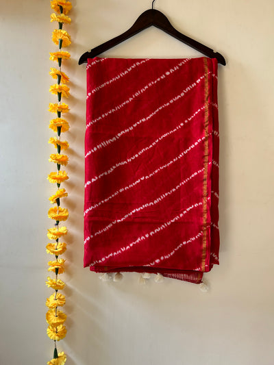 ASHTAMI: AJRAKH MODAL SILK SAREE