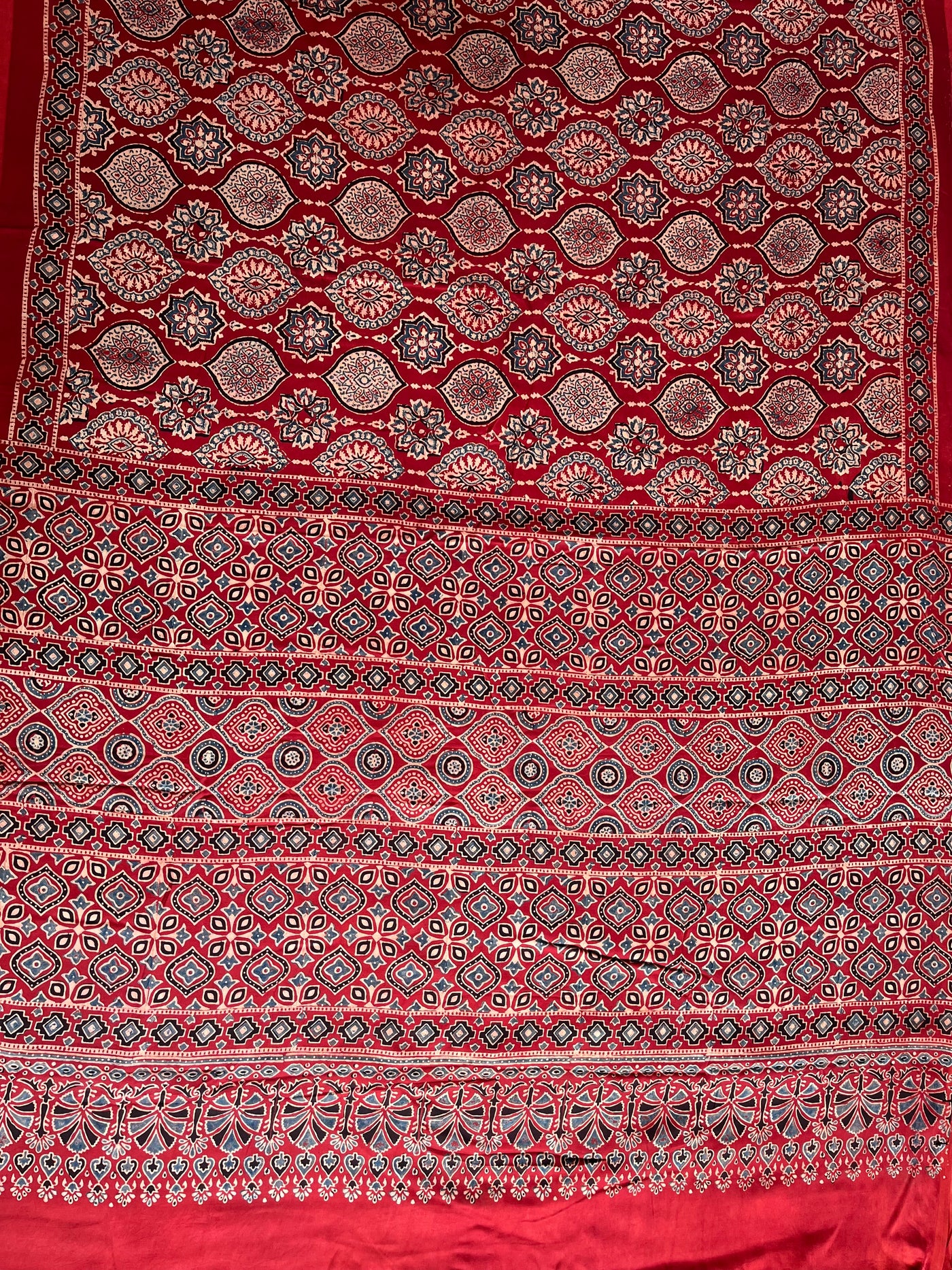 TWARA: HAND BLOCK AJRAKH MODAL SILK SAREE