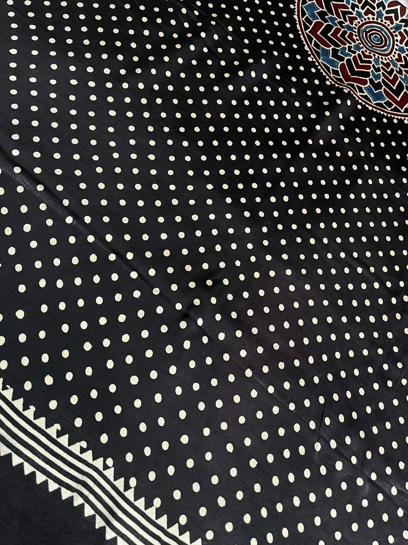 ARCHANA: HAND BLOCK AJRAKH MODAL SILK SAREE