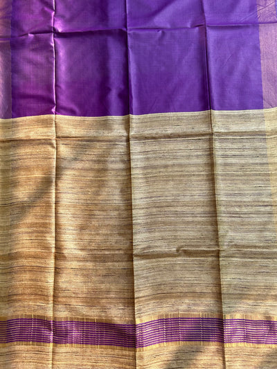 BELLA : Handwoven Pure Tussar Ghicha Silk Saree