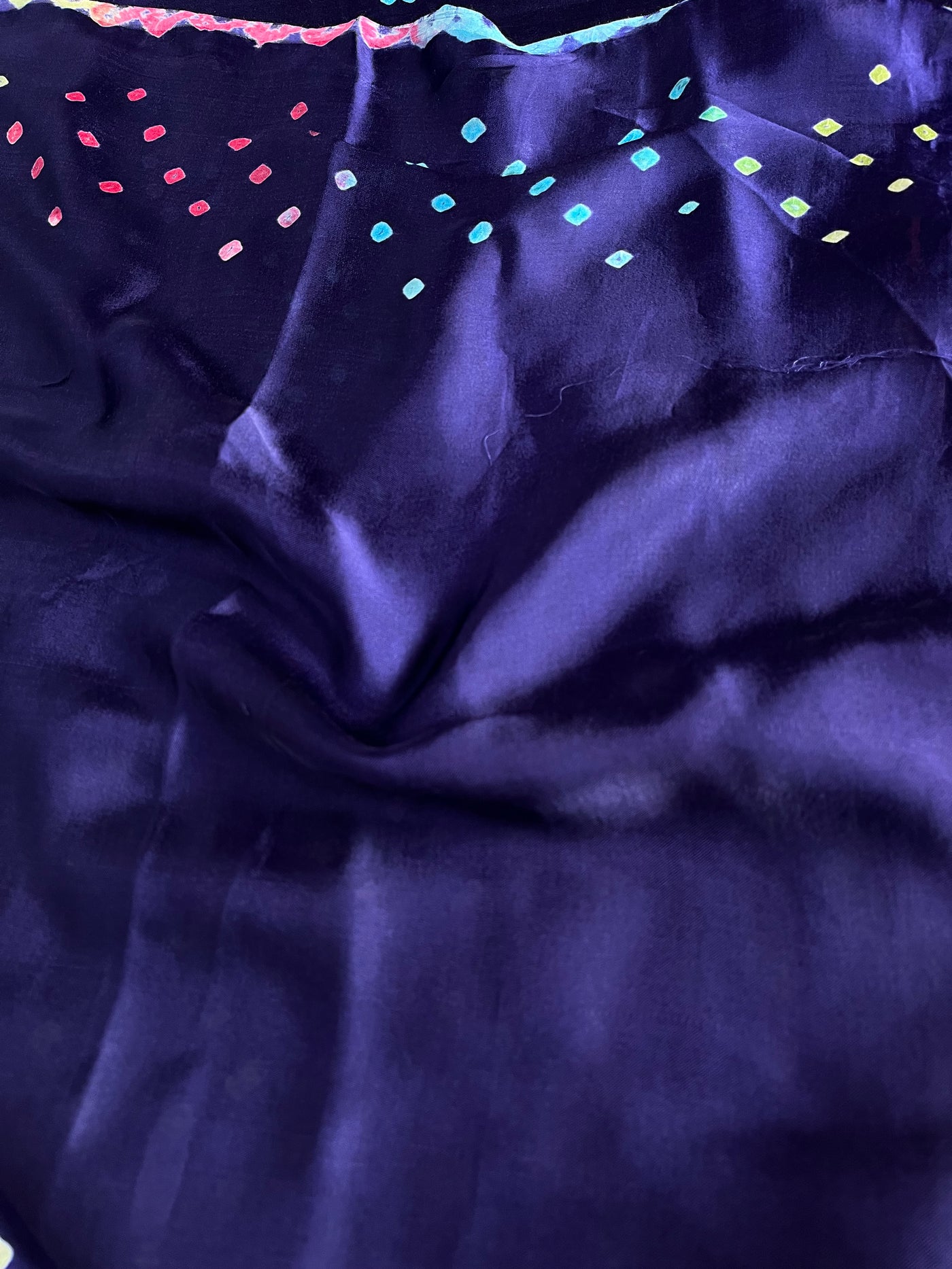 KALKI: Handmade Designer Bandhani Modal Silk Saree
