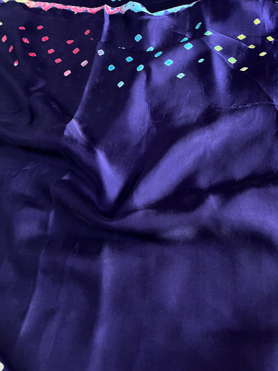 KALKI: Handmade Designer Bandhani Modal Silk Saree