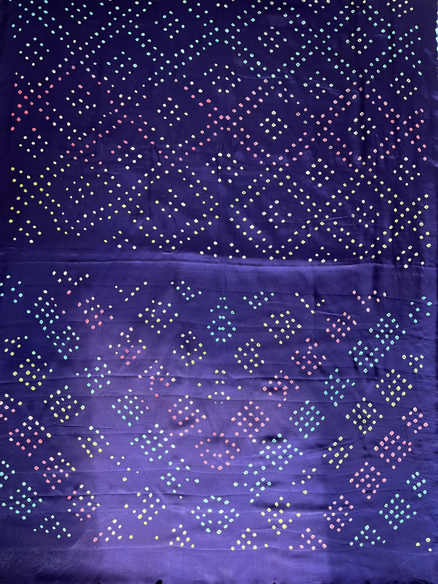 KALKI: Handmade Designer Bandhani Modal Silk Saree