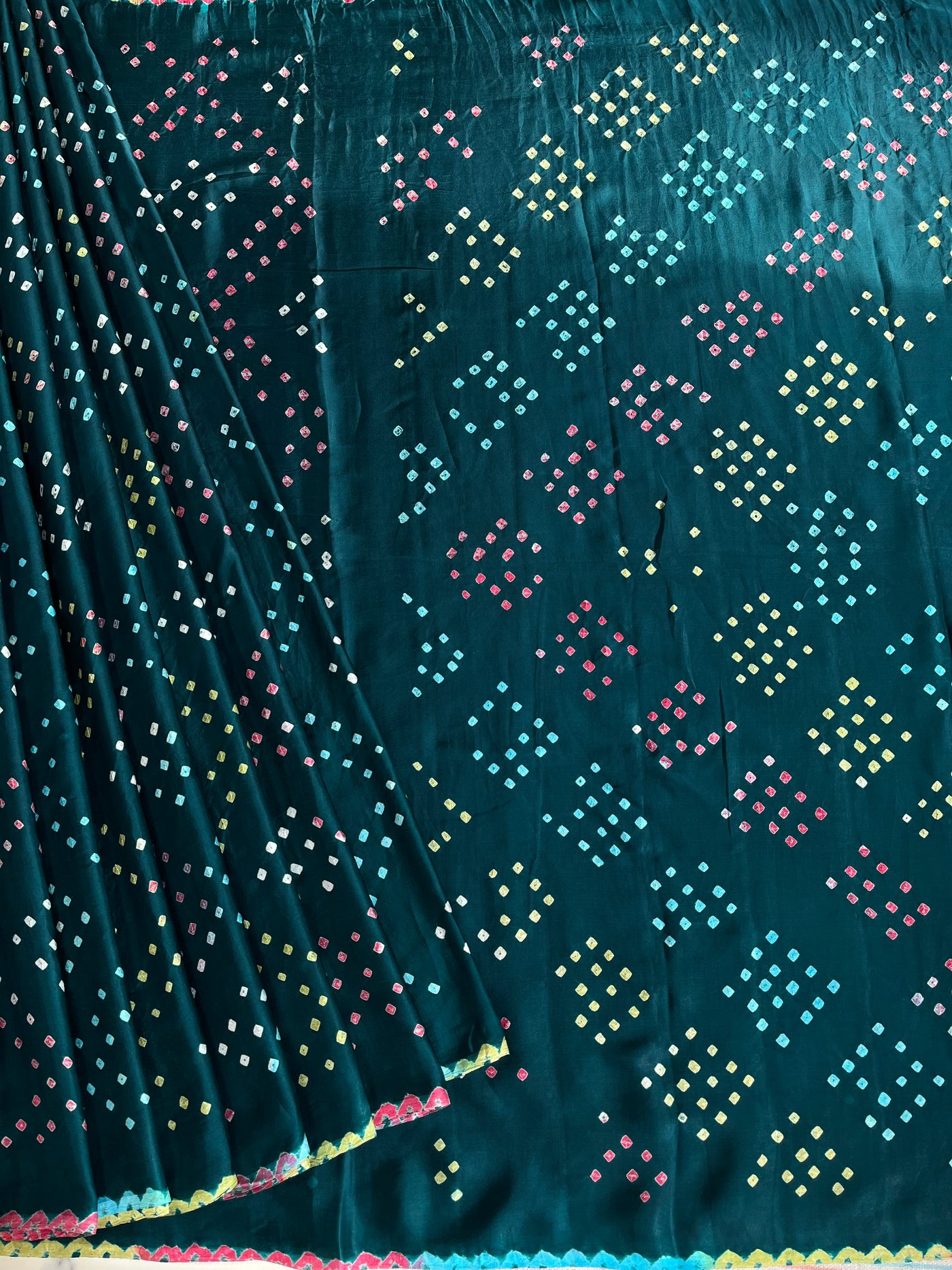 TARINI: Handmade Designer Bandhani Modal Silk Saree