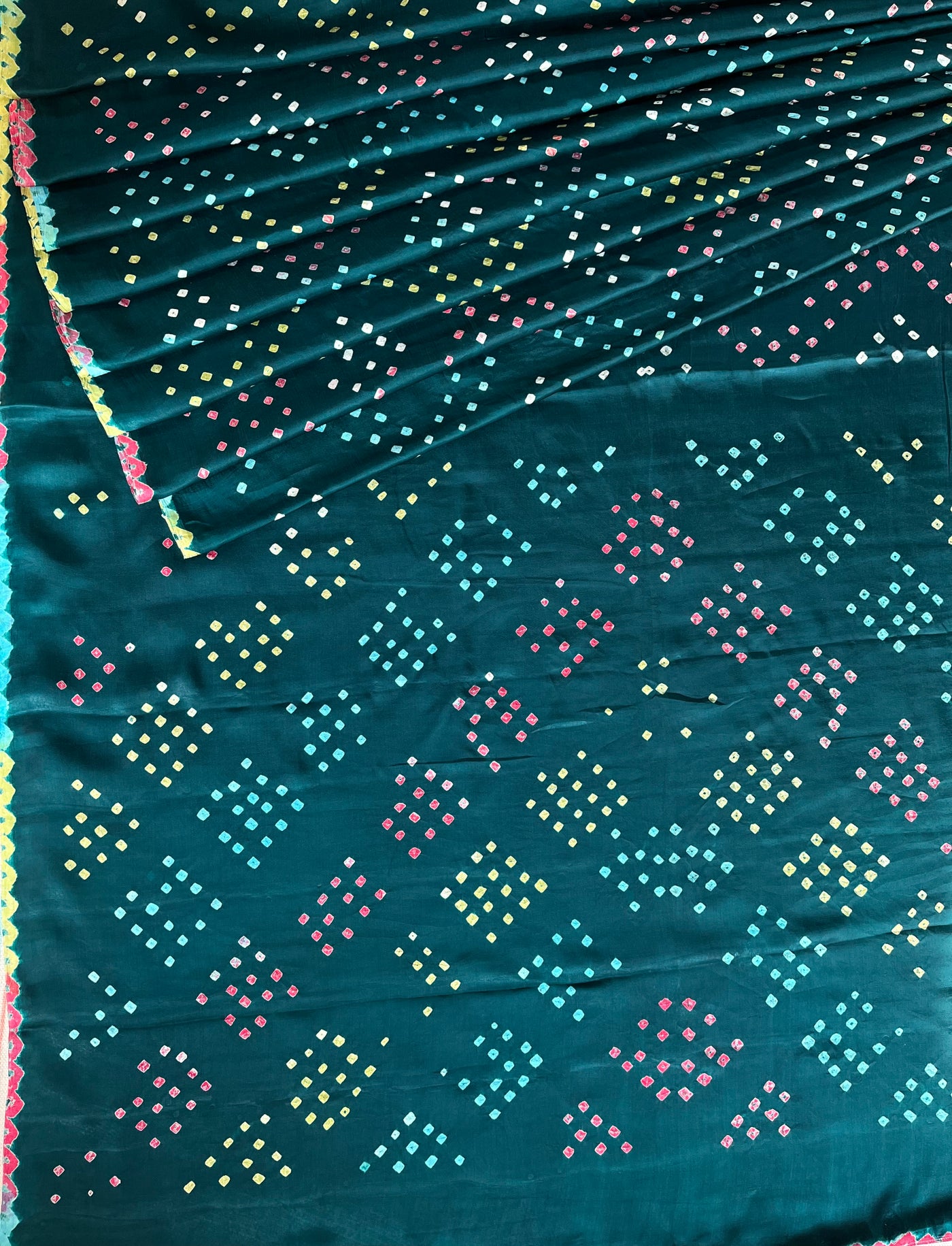 TARINI: Handmade Designer Bandhani Modal Silk Saree