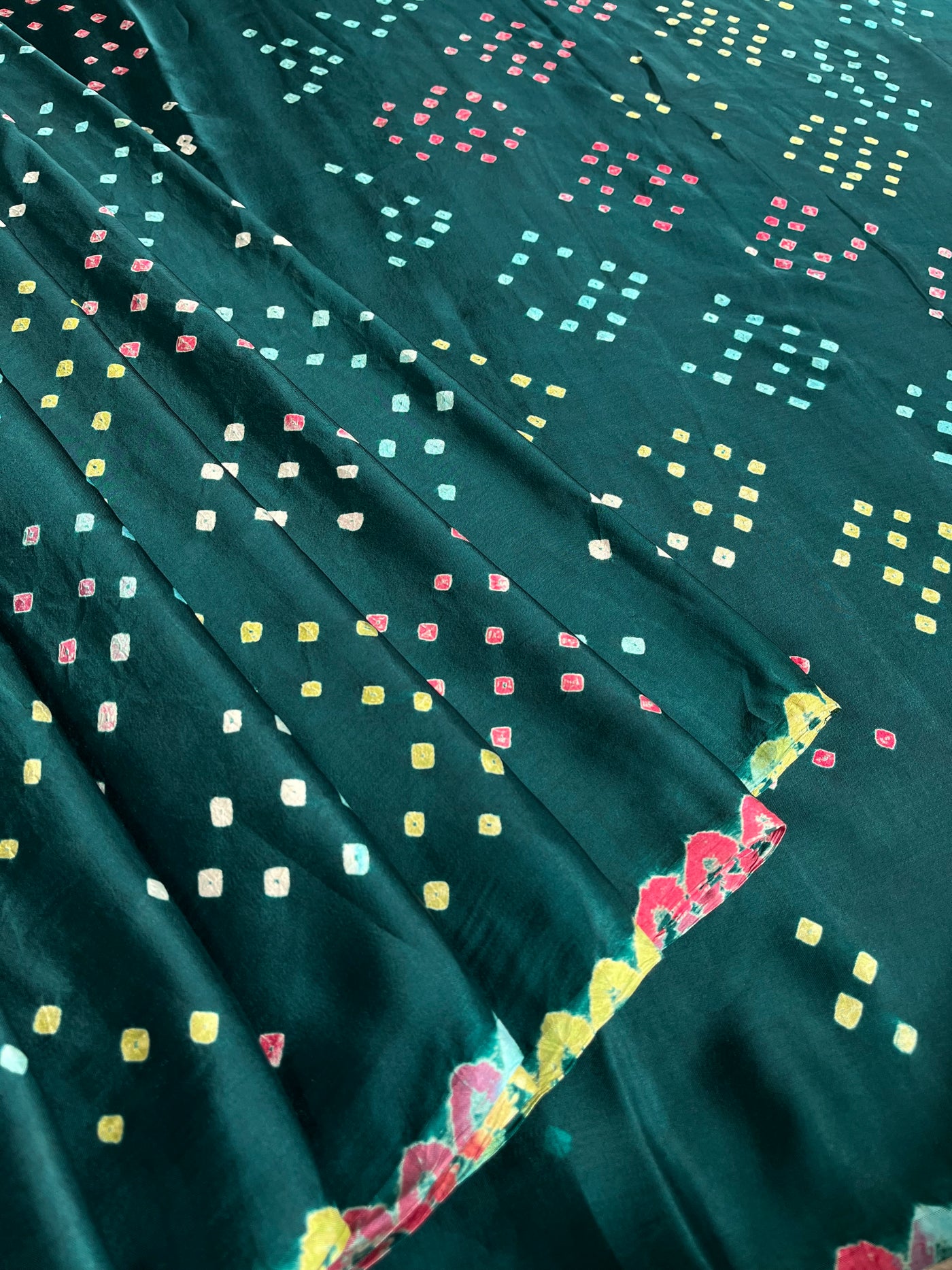 TARINI: Handmade Designer Bandhani Modal Silk Saree